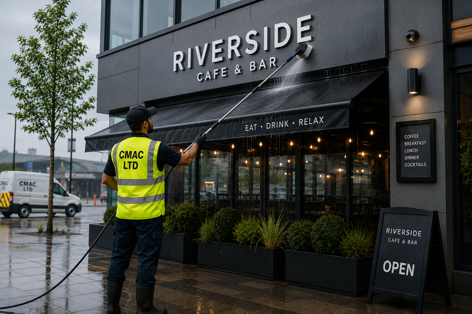 Facade, Awning & Signage Cleaning
